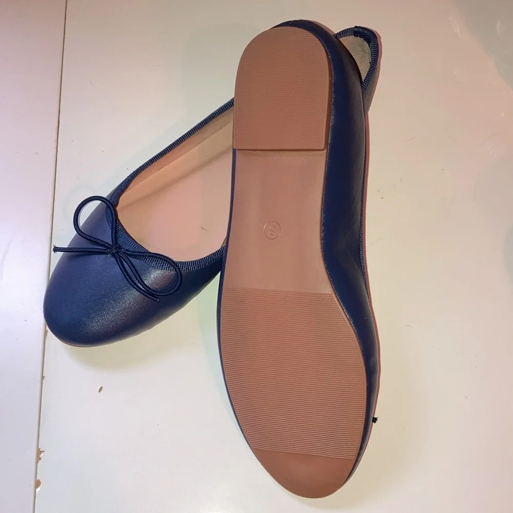 Classic Navy Ballet Flats - never worn